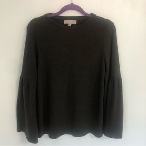 PHILOSOPHY Women’s Olive Green Long Bellow Sleeve Sweater Size S